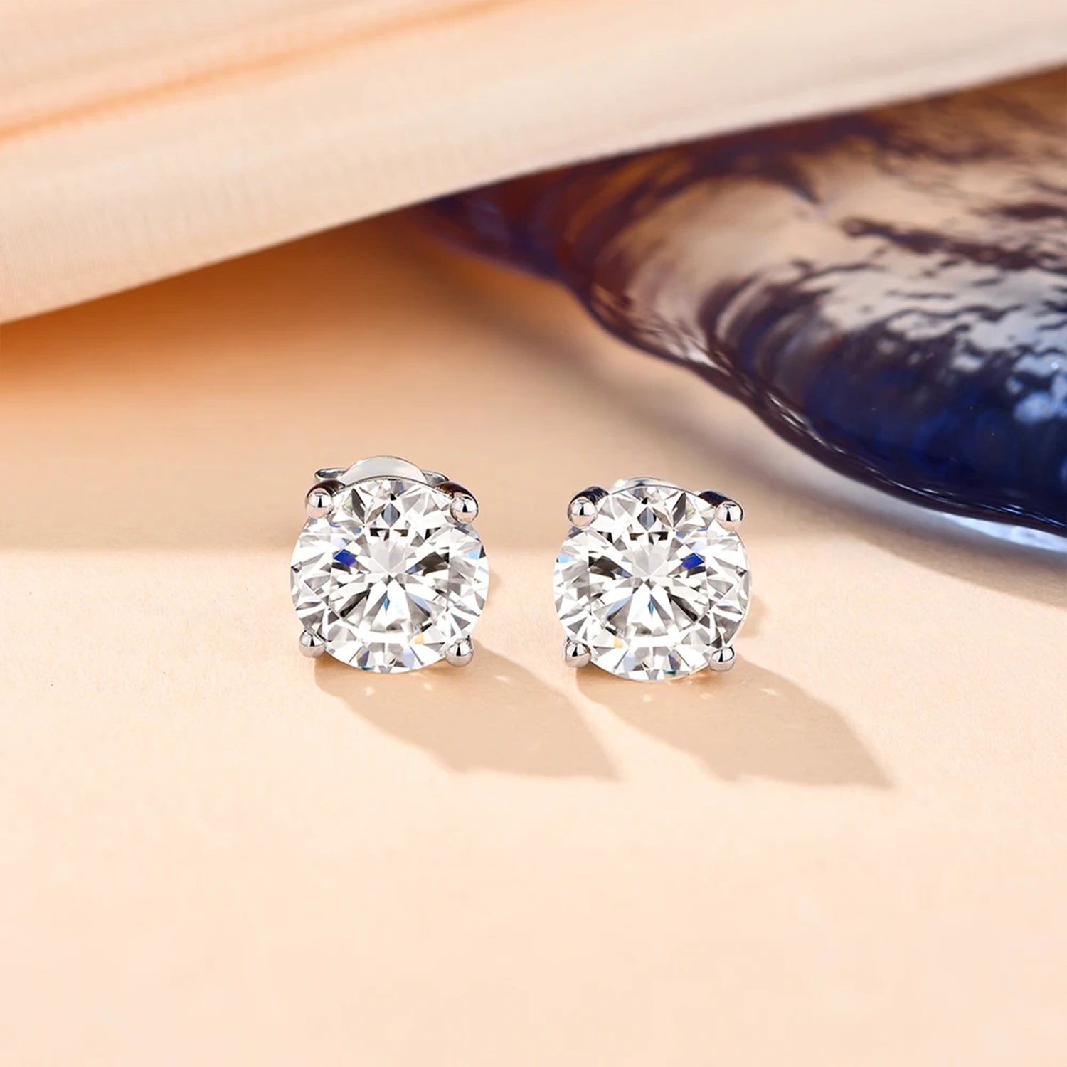 Brilliant Radiance Moissanite Stud Earrings